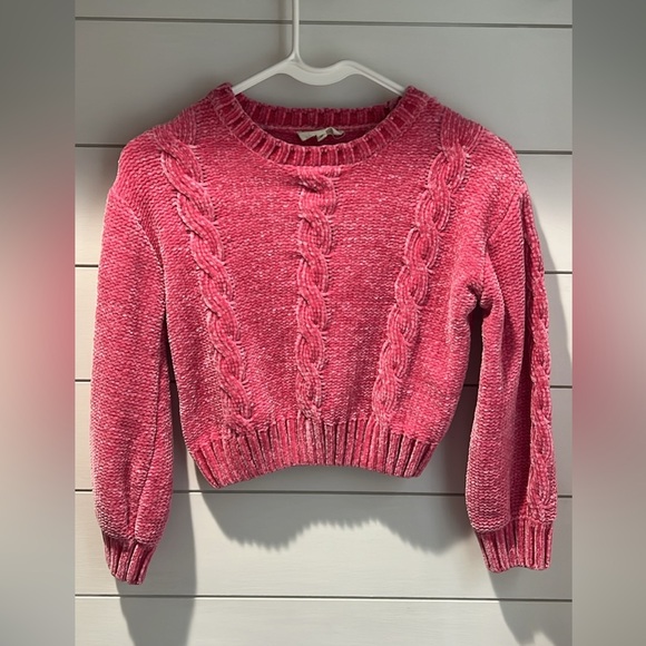 Pink Jessica Simpson Ribbed Knit Sweater - Picture 1 of 2